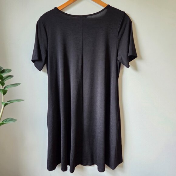 EUC HEIMISH USA BLACK SLINKY T SHIRT MINIMALIST DRESS SZ M - Picture 2 of 13